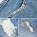 LEIJIJEANS Spring Plus Size Fashion Ripped Hole Bleached Mid Waist Ankle Length Vintage Stretch Loose Harem Women Jeans