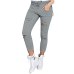 New 2016 Skinny Jeans Women Denim Pants Holes Destroyed Knee Pencil Pants Casual Trousers Black White Stretch Ripped Jeans