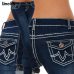 New Fashion 2019 Plus Size Jeans Woman Skinny Pockets Denim Ladies Pencil High Waist Blue Jeans Women Pants Female Trousers