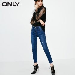 ONLY2018 Women's autumn new low waist skinny cropped jeans | 118349574