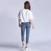 S-5XL women ladies Plus size mickey boyfriend denim ripped pants vintage straight jeans for girl Mid waist casual pants female