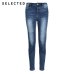 SELECTED Autumn Ladies High Waist Stretch Washed Casual Jeans Fall Female Denim Pants C|418432517