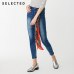 SELECTED Autumn Ladies High Waist Stretch Washed Casual Jeans Fall Female Denim Pants C|418432517