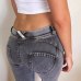 Sexy Jeans Low Waist Stretchy Good Elastic Hip Push Up Butt Lift Pants  Colombian Pants Vestido  Denim Jeans ouc262a