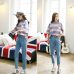 Shipping from russia Harem Pants Vintage High Waist Jeans new womens pants Ankle-length pants loose cowboy pants