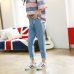 Shipping from russia Harem Pants Vintage High Waist Jeans new womens pants Ankle-length pants loose cowboy pants