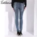 Tataria Skinny Slim Jeans For Women Vintage Style Black Women's Jeans Female Denim Pencil Pants Stretch Korean Jeans For Woman