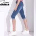 Tom Hagen 2019 Summer Skinny Jeans Woman Pants With High Waist Jeans Women Plus Size Women's Denim Female Stretch Knee Length