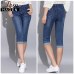 Tom Hagen 2019 Summer Skinny Jeans Woman Pants With High Waist Jeans Women Plus Size Women's Denim Female Stretch Knee Length