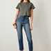 Trendyol Blue Black High Waist Boyfriend Jeans Straight-leg Casual Denim Ankle-length Pant TWOSS19LR0176