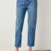 Trendyol Blue High Waist  Mom  Jeans Casual Straight-led Denim TCLSS19LR0047