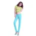 Whole cotton Seven colors pinkycolor Elastic force Pencil pants high waist jeans woman skinny women jeans mujer jean plus size