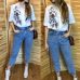 Women 2019 Mom Jeans Harem Jeans Casual Denim Pants Boyfriends Jeans Femme Trousers Ripped Jeans Vintage Retro