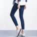 Women Jeans Plus Size Casual high  waist summer Autumn Pant Slim Stretch Cotton Denim Trousers for woman Blue black 4xl 5xl 6xl