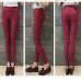 Women Plus Size High Waisted Trousers Skinny Pants Trousers Elastic Pencil Pants High Waist Pants