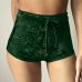 2017 Women Pink Velvet Shorts Fashion Sexy Bodycon Workout Flannel Short Pants Feminino Pantalones Mujer Fitness Soft Sportwear