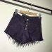 2017 new arrival casual summer hot sale denim women shorts high waists fur-lined leg-openings Plus size sexy short Jeans TJ1115