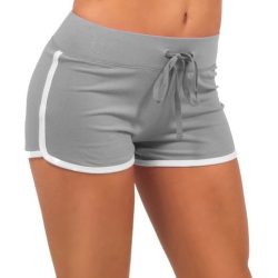 2018 Summer Esportes Fast Drying Drawstring Women Shorts Casual Anti Emptied Cotton Contrast Elastic Waist Correndo Short Pants