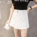 2019 New Women Shorts Skirts Spring Fashion High Waist Shorts Female Casual Loose Culottes Woman Black/Pink/White Summer Shorts