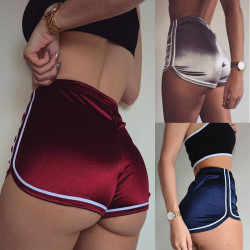 2019 New Women Shorts Summer Silky Slim Short High Waisted Casual White Egde Hot Shorts Summer Fashion Clothes