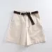 2019 Summer Leisure Thin Shorts for Women Loose Large Size Wide Leg Shorts with High Waist Female A-line Short Feminino 4 Colors