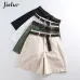 2019 Summer Leisure Thin Shorts for Women Loose Large Size Wide Leg Shorts with High Waist Female A-line Short Feminino 4 Colors