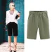 2019 Summer large size women shorts Loose Cotton Solid Color casual shorts Female plus size 6XL short pants