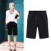 2019 Summer large size women shorts Loose Cotton Solid Color casual shorts Female plus size 6XL short pants