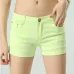 2019 Women's Shorts Denim Shorts Women Cotton Candy Color Short Jeans For Women Mid Waist Black White Sexy Short Feminino