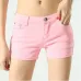 2019 Women's Shorts Denim Shorts Women Cotton Candy Color Short Jeans For Women Mid Waist Black White Sexy Short Feminino