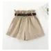 Army Green Shorts 2019 Summer Hot Shorts High Waist Wide Leg Bottoms Korean Fashion Streetwear Solid Color