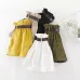 Army Green Shorts 2019 Summer Hot Shorts High Waist Wide Leg Bottoms Korean Fashion Streetwear Solid Color