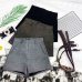 Autumn Winter Formal Shorts Women Korean High Waist Thick With Sashes Wide Leg Shorts Female Gray Black Green Casual Bottom