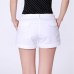 Bigsweety High Quality Summer Shorts Women Casual New Fashion Draped Summer Shorts Pockets Zipper Solid Khaki / White 2XL