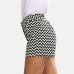 Bigsweety New Fashion Plaid Shorts Woman Shorts Summer Black and White Mid Waist Casual Pocket Straight Shorts Hot Sale