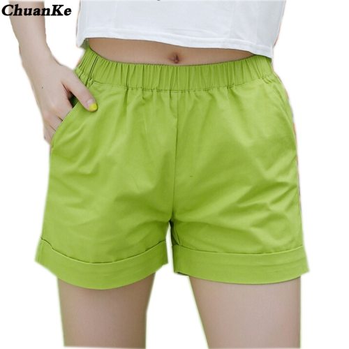 ChuanKe women shorts casual style ladies shorts hot sale plus size cotton female shorts femininos new 2017 summer fashion