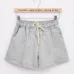 DANJEANER 2018 Summer Style Shorts Women Candy Color Elastic With Belt Short Women Home casual Cotton shorts