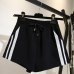 DANJEANER 2018 Summer Women Drawstring Sport Shorts Casual Wide Leg Shorts Female High Waist Loose Casual Street Shorts