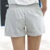 DANJEANER Women Cotton Shorts 2018 Summer Fashion Candy Color Elastic Waist Drawstring Short Pants Woman Casual Plus Size Shorts