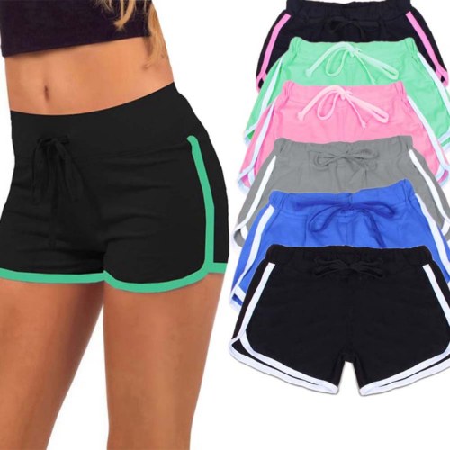 Drawstring Biker Shorts Women Casual Loose Short Feminino Lace Up Short Pants Women Street Fashion Black Grey Pink Sweatpants