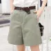 EXOTAO Summer Women Shorts Loose OL High Waist Pantalones Mujer Fashion Wide Leg Short Pants All-Match 5 Colors Cortos