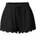 Elegant Summer Beach Women Casual Shorts Elastic High Waist Lace Plus Size Loose Soft Hot Shorts Ladies Fashion Shorts