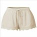 Elegant Summer Beach Women Casual Shorts Elastic High Waist Lace Plus Size Loose Soft Hot Shorts Ladies Fashion Shorts