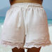 Elegant Summer Beach Women Casual Shorts Elastic High Waist Lace Plus Size Loose Soft Hot Shorts Ladies Fashion Shorts