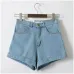 Euro Style Women Denim Shorts Vintage High Waist Cuffed Jeans Shorts Street Wear Sexy Shorts For Summer Spring Autumn