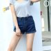 Europe Blue Crimping Denim Shorts For Women 2019 Summer New Casual Plus Size Ripped Hole Short Jeans Womens High Waist Shorts