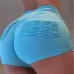 Fashion Women Shorts for Streetwear Shrinkage Design Elastic High Waist Solid Color Shorts Lady Summer Casual Elasticity Shorts
