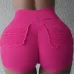 Fashion Women Shorts for Streetwear Shrinkage Design Elastic High Waist Solid Color Shorts Lady Summer Casual Elasticity Shorts