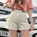 Garemay Women's Denim Shorts Classic Vintage High Waist Blue Wide Leg Female Caual Summer Ladies Shorts Jeans For Women