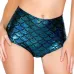 High Waist Candy Color Patent Leather Sexy Pole Dance Booty Shorts Clubwear Micro Shorts Fish Scale Perlage Mini Short Mujer